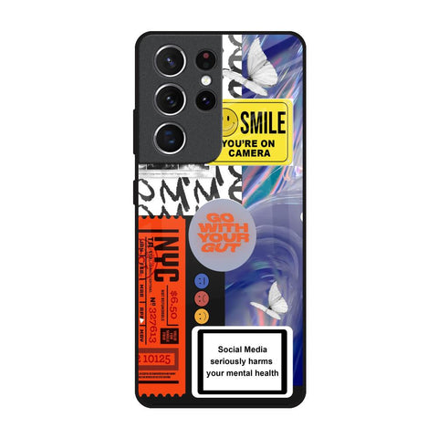 Smile for Camera Glossy Case for Samsung Galaxy S21 Ultra