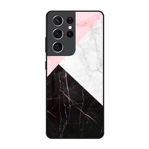 Marble Collage Art Glossy Case For Samsung Galaxy S21 Ultra