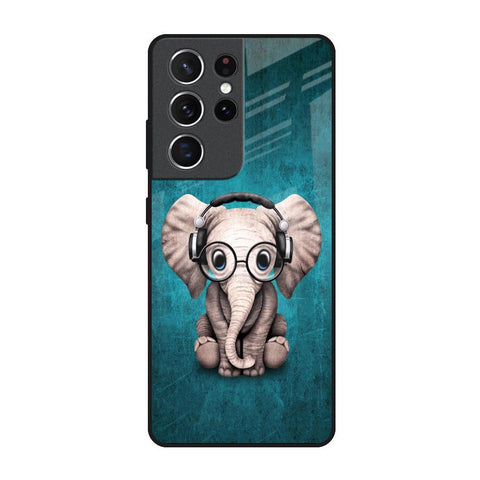 Adorable Baby Elephant Glossy Case For Samsung Galaxy S21 Ultra