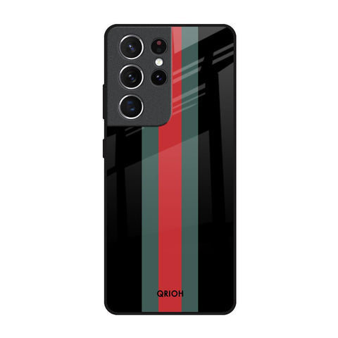 Vertical Stripes Glossy Case for Samsung Galaxy S21 Ultra