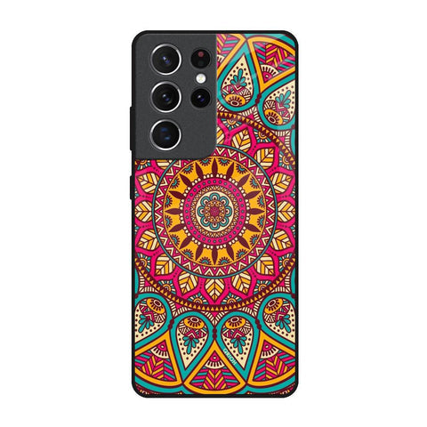 Elegant Mandala Glossy Case for Samsung Galaxy S21 Ultra