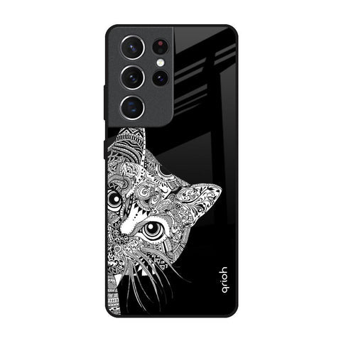 Kitten Mandala Glossy Case for Samsung Galaxy S21 Ultra