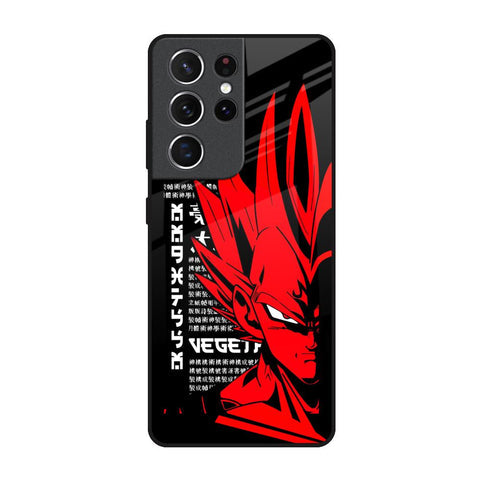 Red Vegeta Glossy Case for Samsung Galaxy S21 Ultra