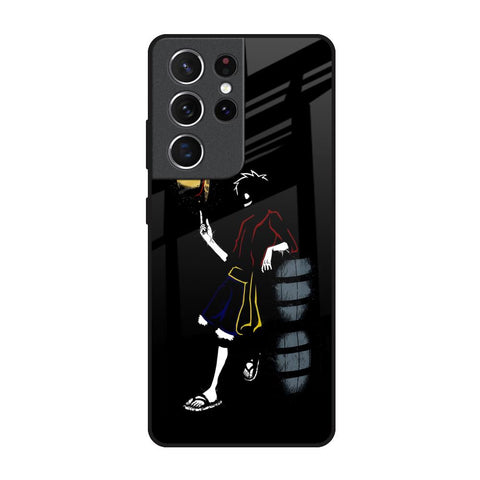 Luffy Line Art Glossy Case for Samsung Galaxy S21 Ultra