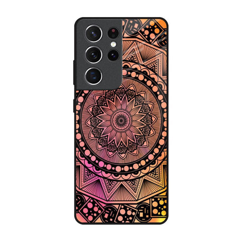 Floral Mandala Glossy Case for Samsung Galaxy S21 Ultra
