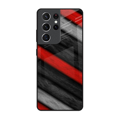 Soft Wooden Texture Glossy Case for Samsung Galaxy S21 Ultra