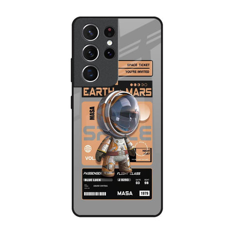 Space Ticket Glossy Case for Samsung Galaxy S21 Ultra