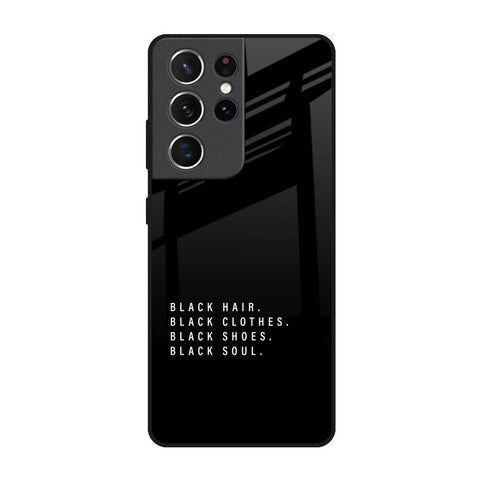 Black Soul Glossy Case for Samsung Galaxy S21 Ultra