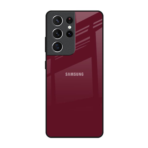 Classic Burgundy Glossy Case for Samsung Galaxy S21 Ultra