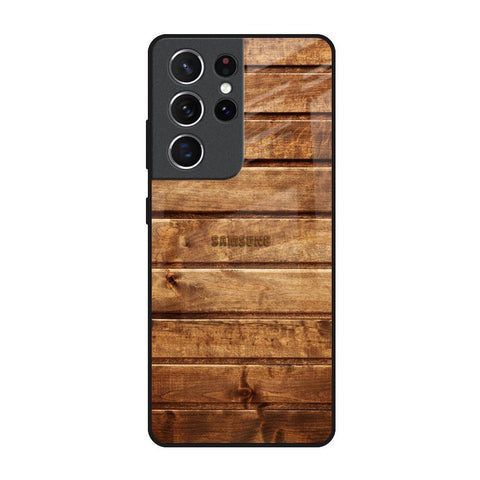 Wooden Planks Glossy Case for Samsung Galaxy S21 Ultra