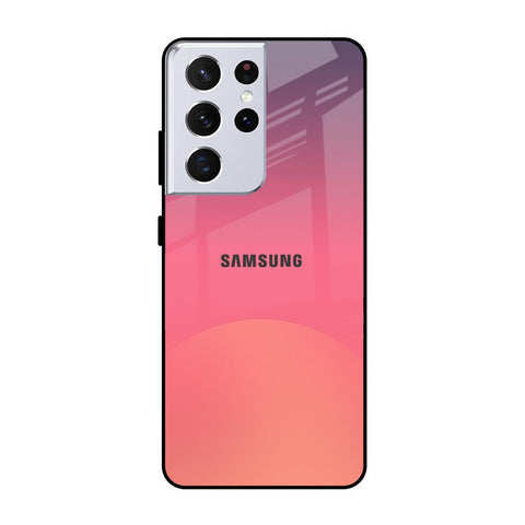 Sunset Orange Glossy Case for Samsung Galaxy S21 Ultra