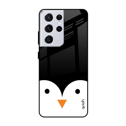 Cute Penguin Glossy Case for Samsung Galaxy S21 Ultra