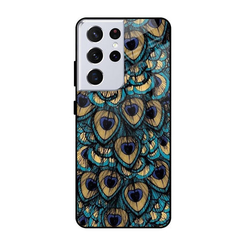 Peacock Feathers Glossy case for Samsung Galaxy S21 Ultra
