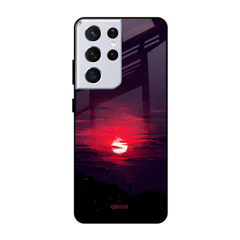 Morning Red Sky Glossy Case For Samsung Galaxy S21 Ultra