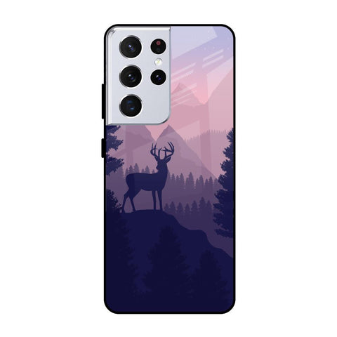 Deer In Night Glossy Case For Samsung Galaxy S21 Ultra