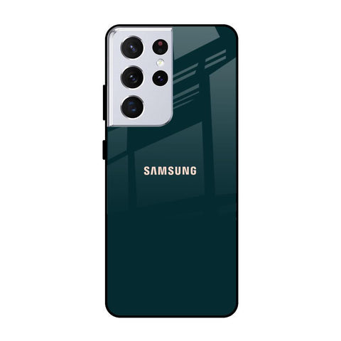 Hunter Green Glossy Case For Samsung Galaxy S21 Ultra