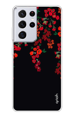 Floral Deco Soft Cover For Samsung Galaxy S21 Ultra