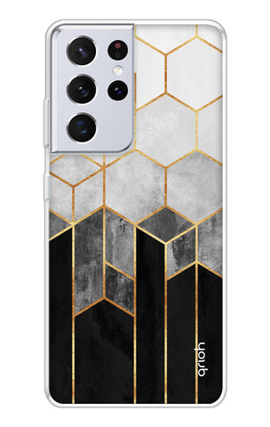 Hexagonal Pattern Soft Cover for Samsung Galaxy S21 Ultra