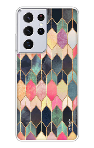 Shimmery Pattern Soft Cover for Samsung Galaxy S21 Ultra