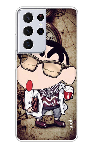 Nerdy Shinchan Soft Cover for Samsung Galaxy S21 Ultra