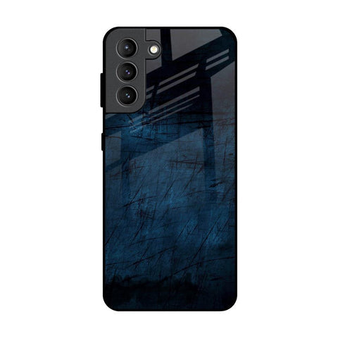 Dark Blue Grunge Glossy Case for Samsung Galaxy S21 Plus