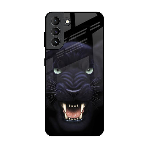 Angry Black Leopard Glossy Case for Samsung Galaxy S21 Plus