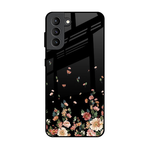 Floating Floral Print Glossy Case for Samsung Galaxy S21 Plus