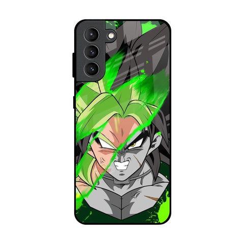 Anime Green Splash Glossy Case for Samsung Galaxy S21 Plus