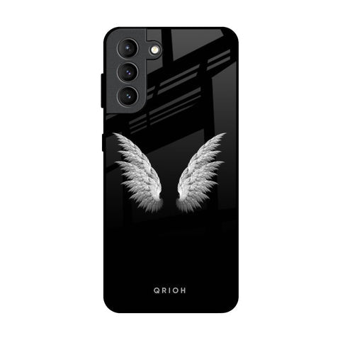 White Angel Wings Glossy Case for Samsung Galaxy S21 Plus