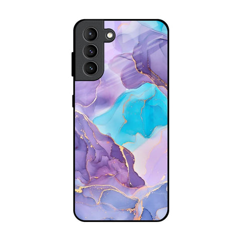 Alcohol ink Marble Glossy Case for Samsung Galaxy S21 Plus