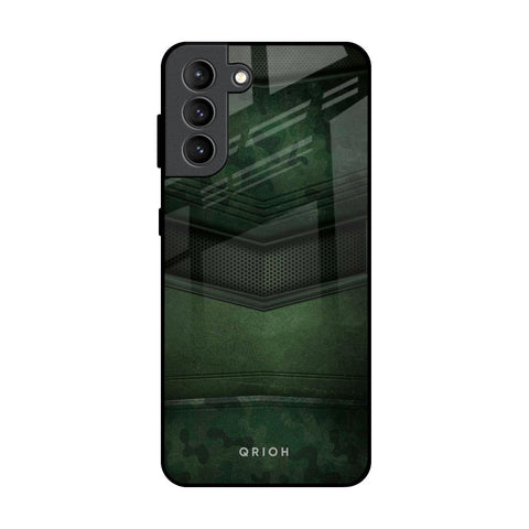 Green Leather Glossy Case for Samsung Galaxy S21 Plus