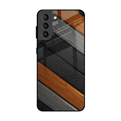 Tri Color Wood Glossy Case for Samsung Galaxy S21 Plus