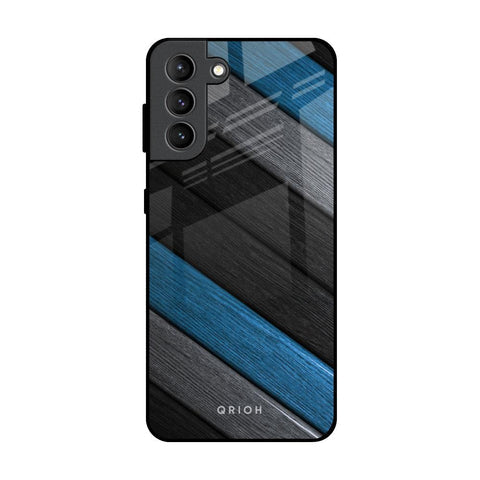 Multicolor Wooden Effect Glossy Case for Samsung Galaxy S21 Plus