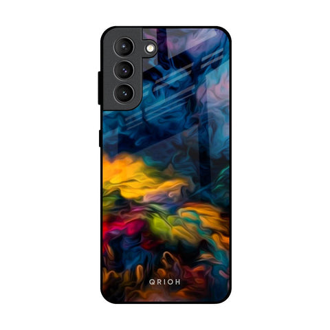 Multicolor Oil Painting Glossy Case for Samsung Galaxy S21 Plus