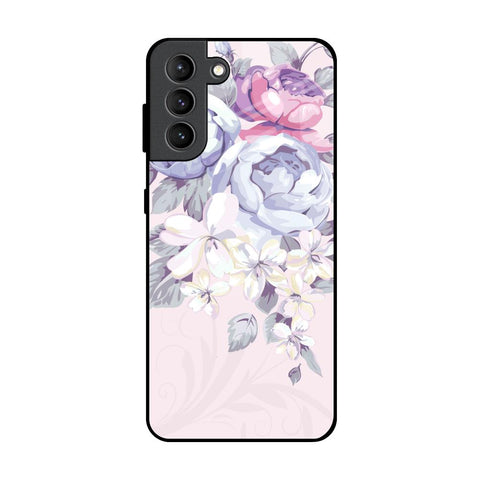 Elegant Floral Glossy Case for Samsung Galaxy S21 Plus