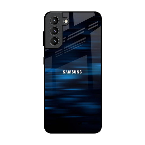 Blue Rough Abstract Glossy Case for Samsung Galaxy S21 Plus