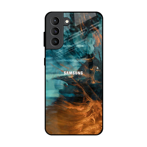 Golden Splash Glossy Case for Samsung Galaxy S21 Plus