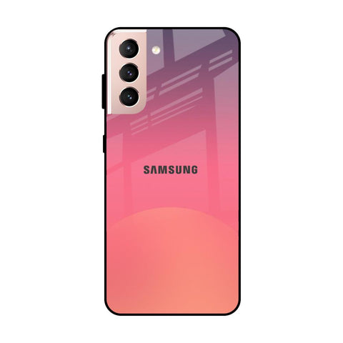 Sunset Orange Glossy Case for Samsung Galaxy S21 Plus