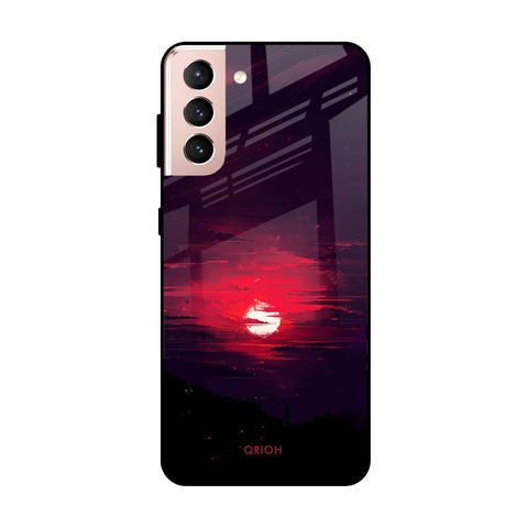 Morning Red Sky Glossy Case For Samsung Galaxy S21 Plus