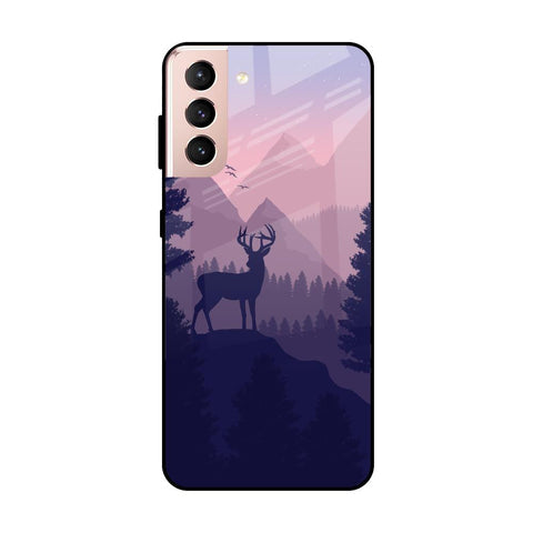 Deer In Night Glossy Case For Samsung Galaxy S21 Plus