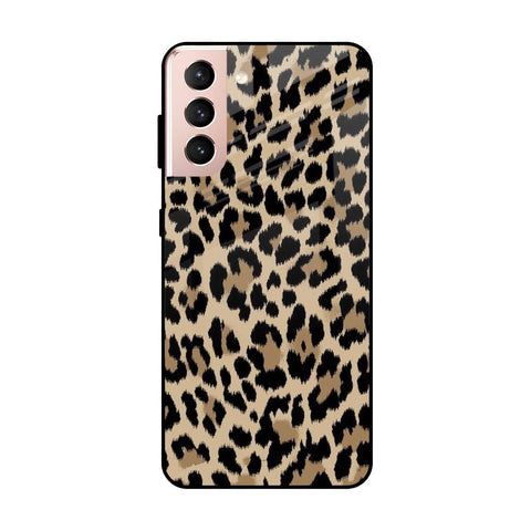 Leopard Seamless Glossy Case For Samsung Galaxy S21 Plus