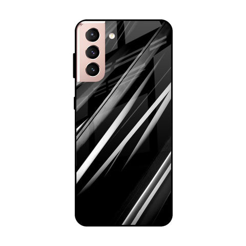 Black & Grey Gradient Glossy Case For Samsung Galaxy S21 Plus