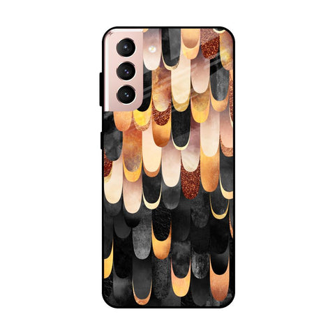Bronze Abstract Glossy Case for Samsung Galaxy S21 Plus
