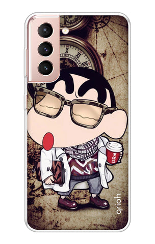 Nerdy Shinchan Soft Cover for Samsung Galaxy S21 Plus