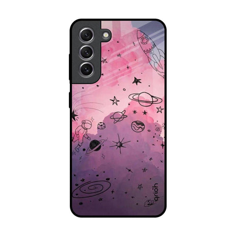 Space Doodles Glossy Case for Samsung Galaxy S21