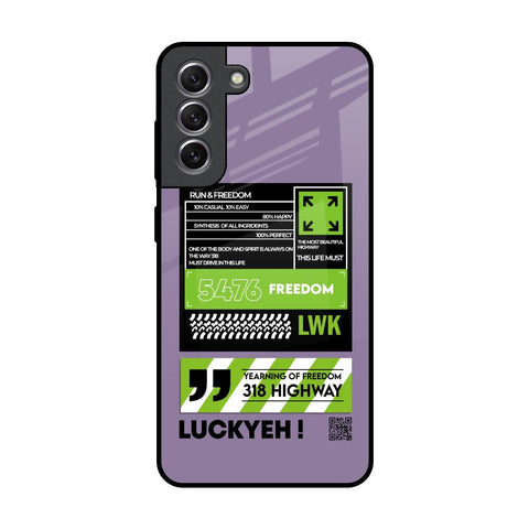 Run & Freedom Glossy Case for Samsung Galaxy S21