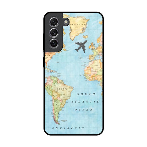 Travel Map Glossy Case for Samsung Galaxy S21