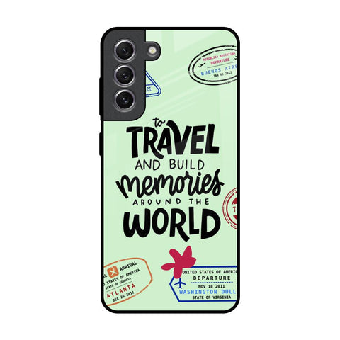 Travel Stamps Glossy Case for Samsung Galaxy S21