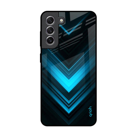 Vertical Blue Arrow Glossy Case For Samsung Galaxy S21