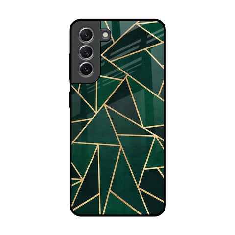 Abstract Green Glossy Case For Samsung Galaxy S21